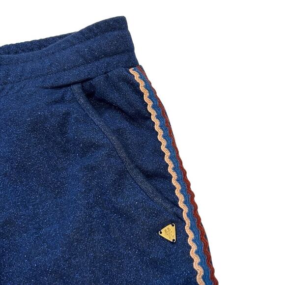 Scotch and Soda Blue Shimmery Jogger Pants Rick Rack Side Seam Kids Size 16 NWT - Picture 4 of 12